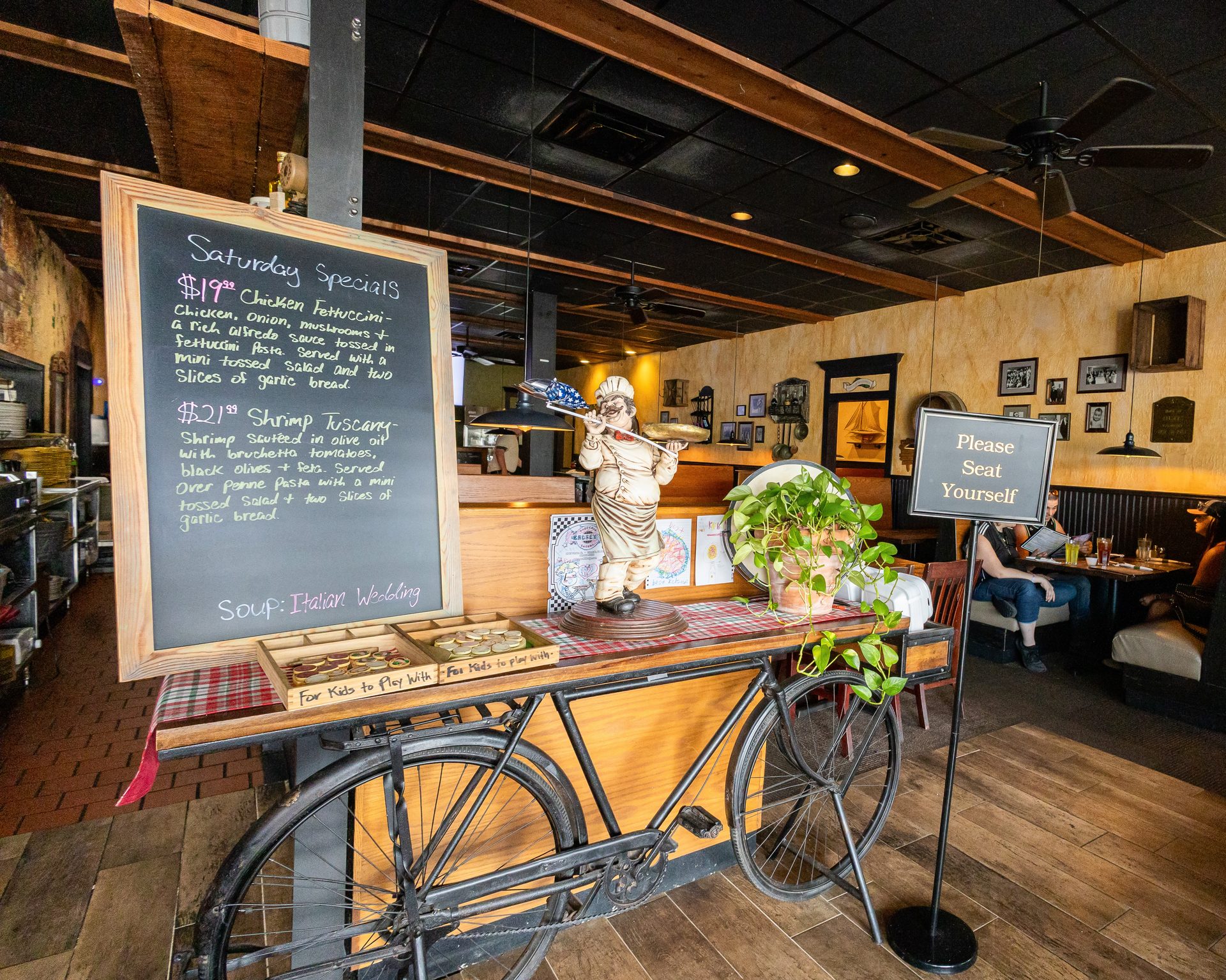 Welcome to our cozy dining room