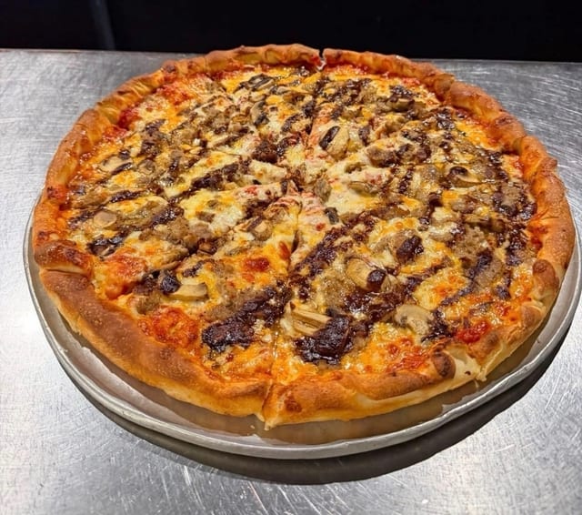 Large 14" Steak & Cheese.